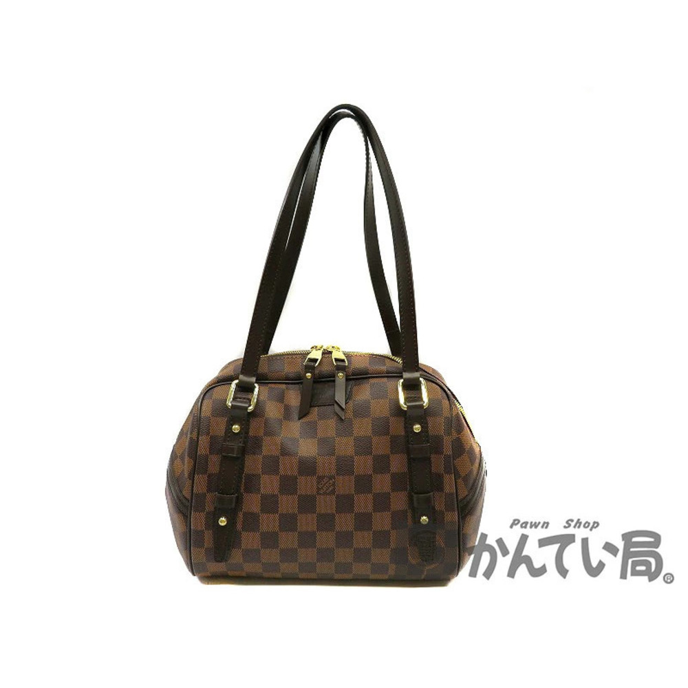 LOUIS VUITTON Rivington Damier Shoulder Bag Brown